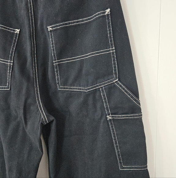NWOT Garage Carpenter Pants Size 5 White Stitching | Wide Leg.| Goth Streetwear - Picture 16 of 16
